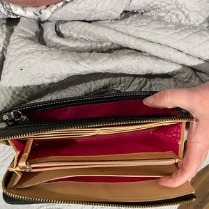 Leather Kate Spade wristlet.